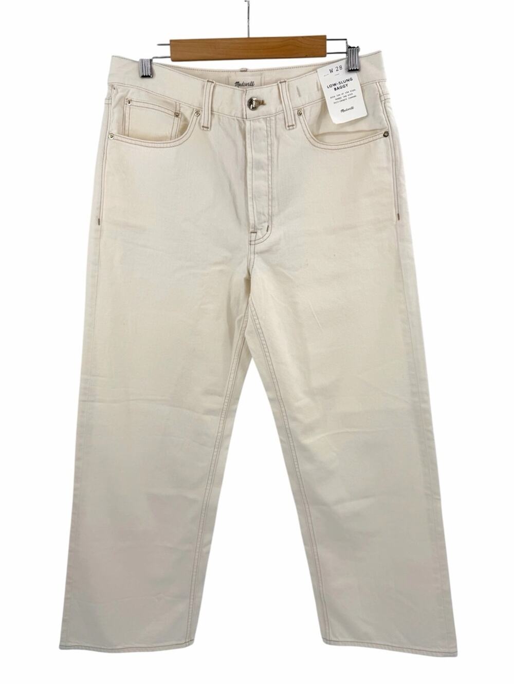 Madewell Low-Slung Baggy Jeans in vintage canvas rigid Size 28